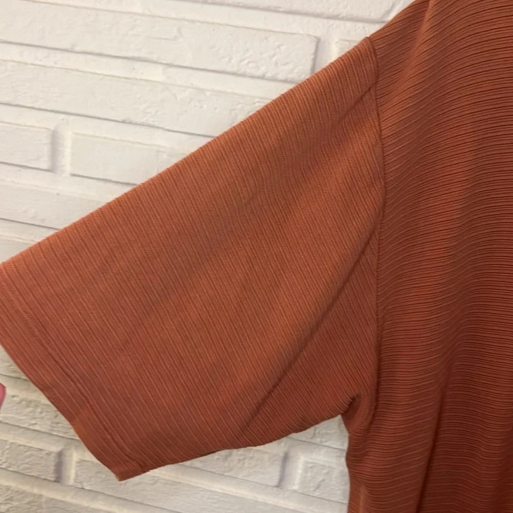 Tommy Bahama Burnt Orange Silk and Cotton Polo, Men’s Size Large - Picture 6 of 8